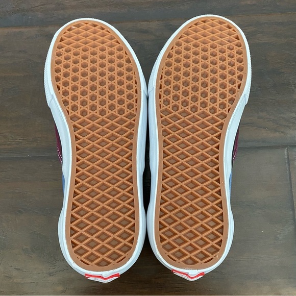 Vans Skateboarding Pop Cushion Duracap Men’s Blue & Red Slip On Shoes Size 8 - Picture 7 of 9
